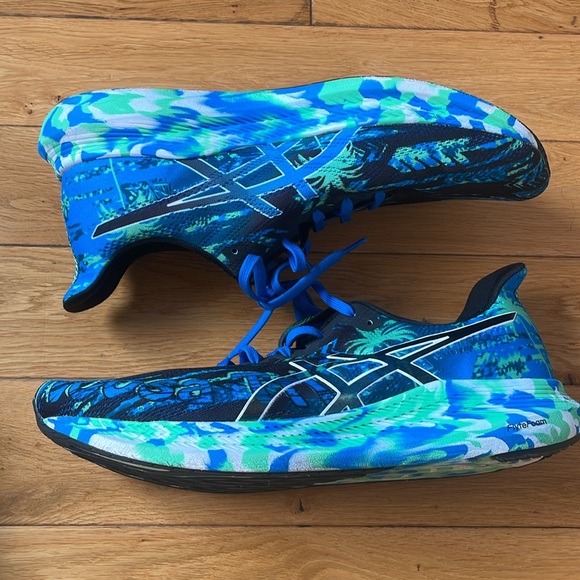 ASICS Noosa Tri 14 Black Green Blue - Picture 2 of 9
